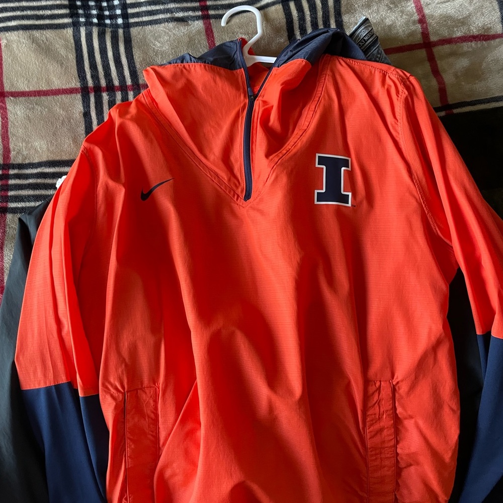 Illinois windbreaker mens large